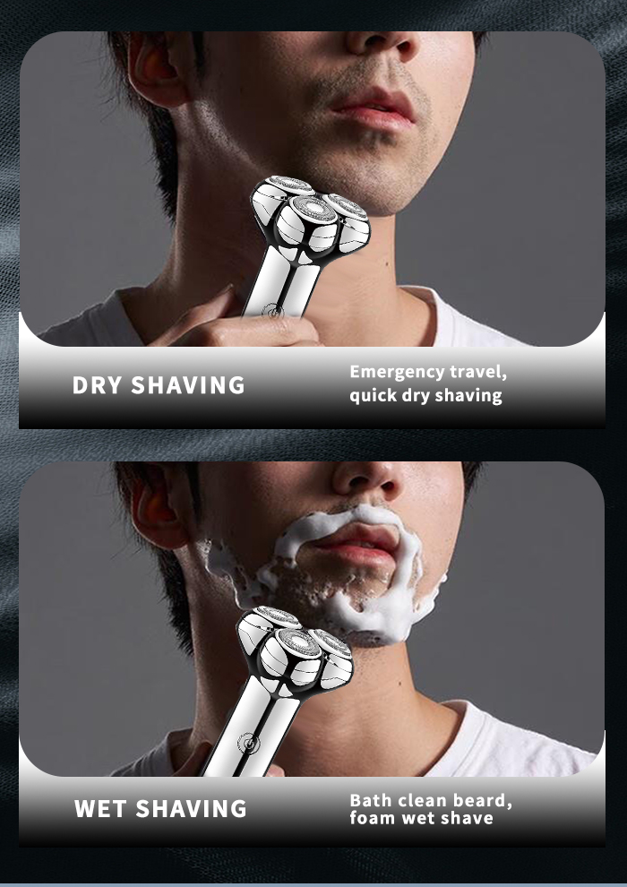 KEMEI Km-T08 Hair Beard Rotary Shaver Machine Portable Man Beard Trimmer Hair Razor Shaver manufacture