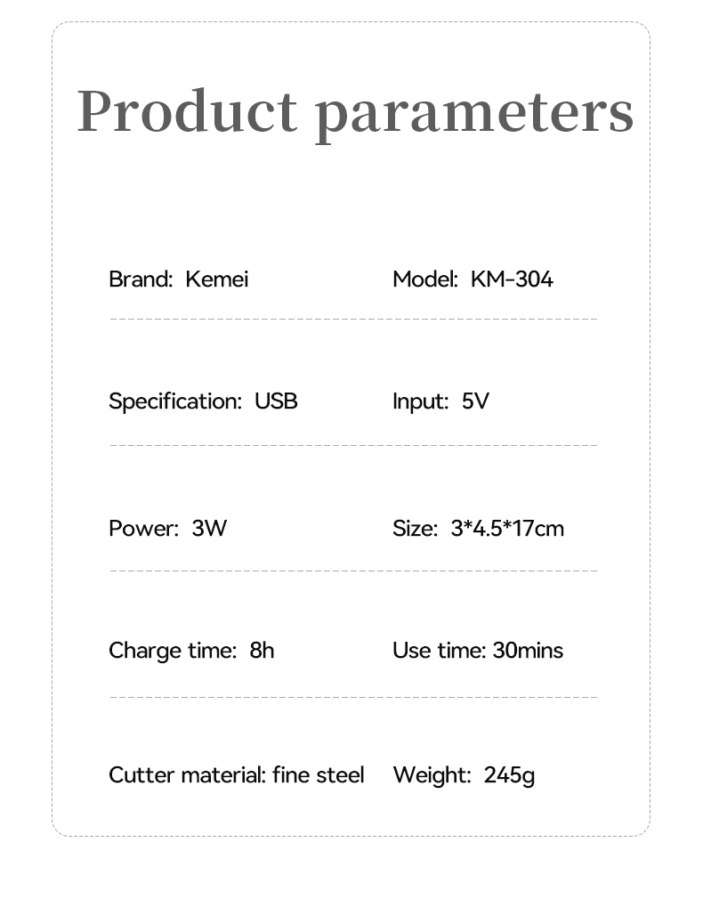 Waterproof Electric Lady Leg Hair Shaver details