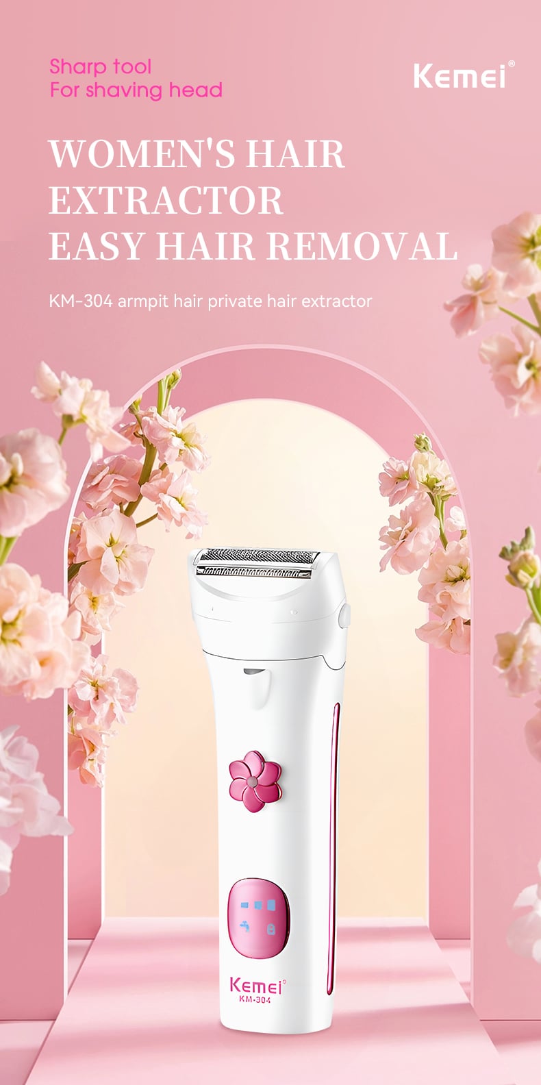 Waterproof Electric Lady Leg Hair Shaver manufacture