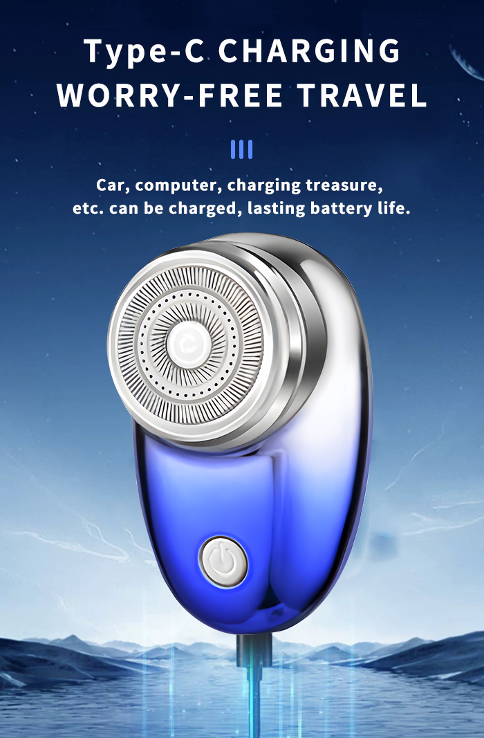 Hot Sale Mini Portable Shaving Machine Km-c52 Waterproof Wet And Dry Electric Razor Shaving Machine For Men details