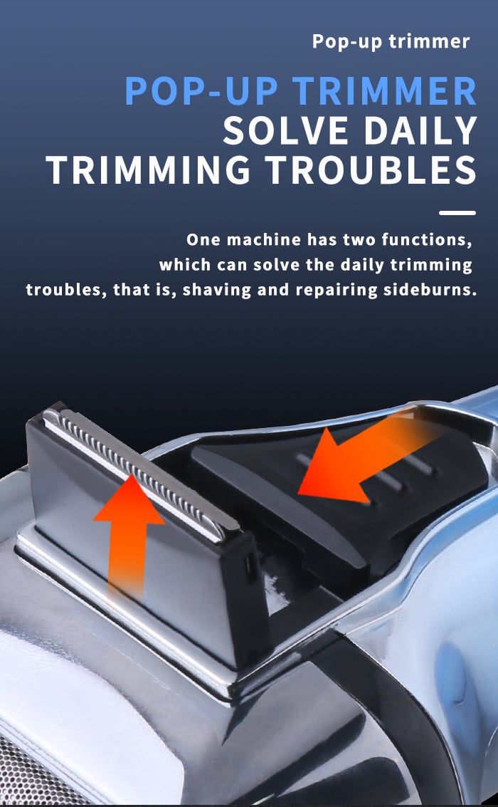 Ipx7 Waterproof Face Electric Shaver Km-3215 5 Cutter Heads Net Floating Trimmer Hair Razor Shaver supplier