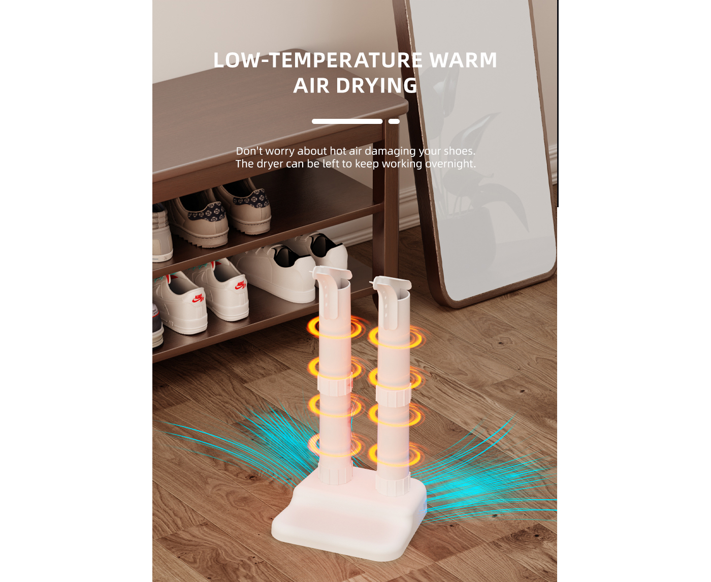 36W Low Power Consumption Quiet Glove Boot Shoe Dryer details