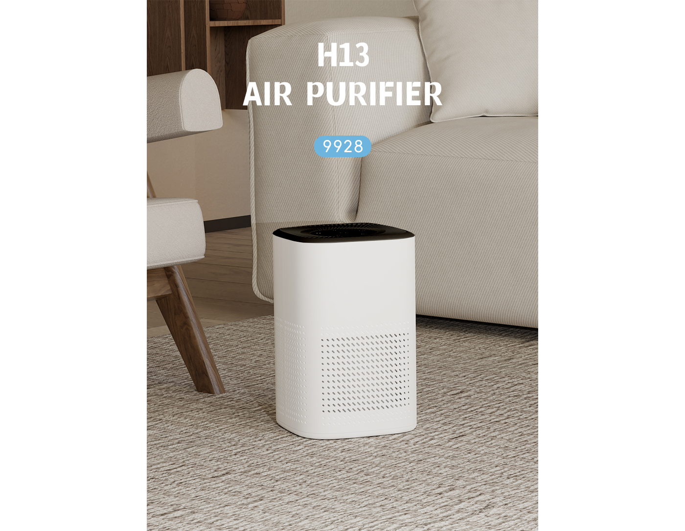 HEPA Active Carbon Filter Air Purifier For Medium Room factory