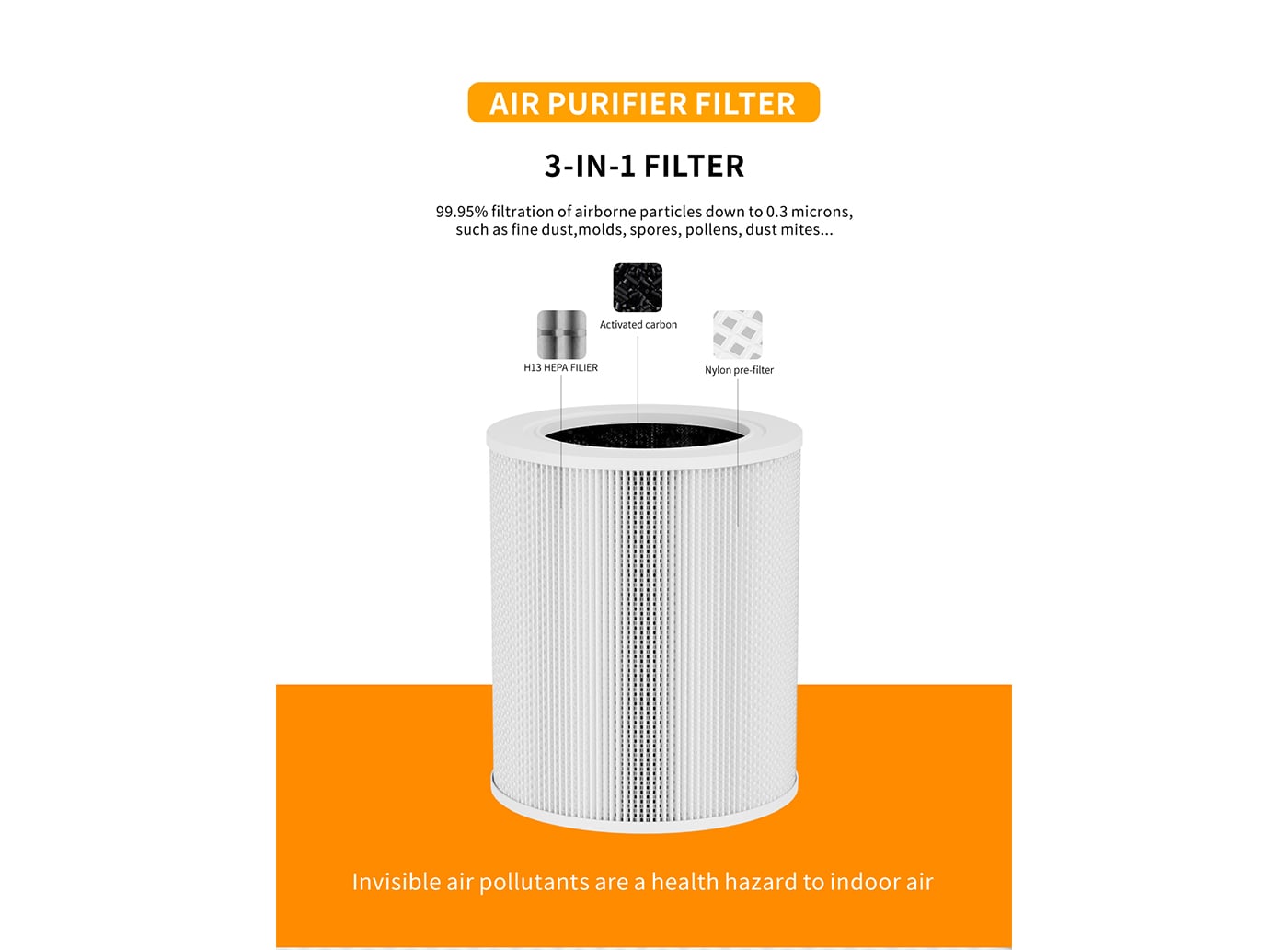 Household Smart Air Quality Monitor Large Air Purifier details