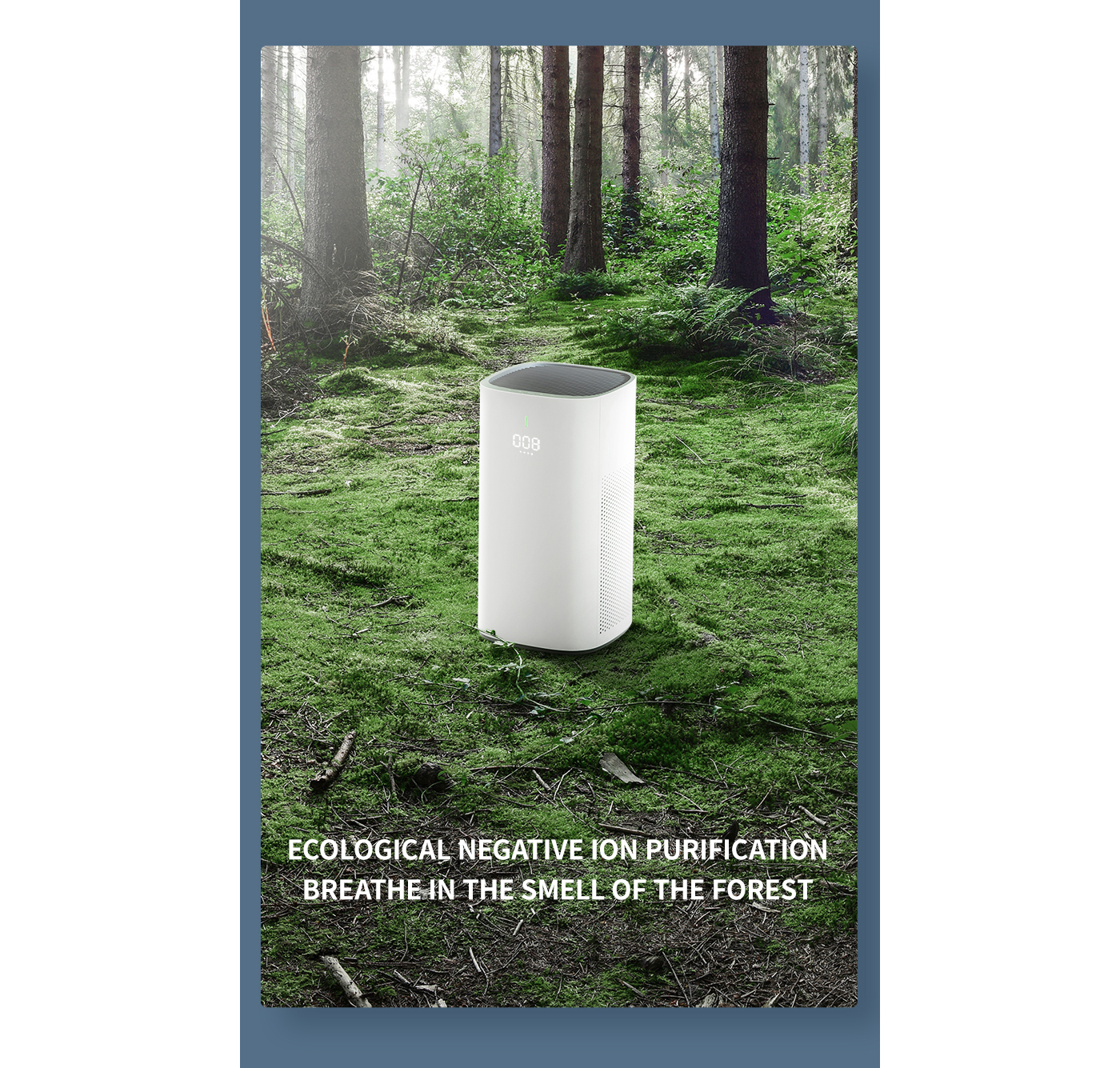 Air Quality Digital Display Home Bedroom Air Purifier factory