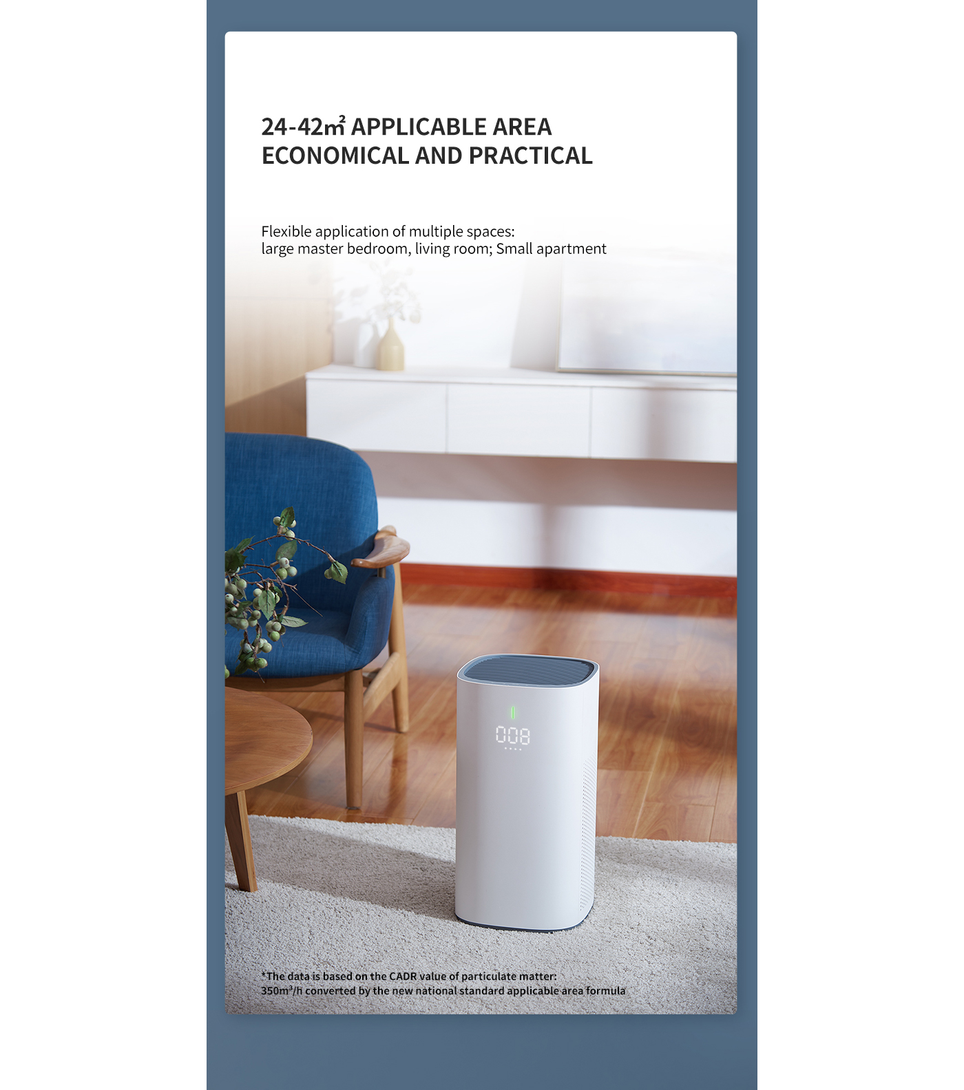 Air Quality Digital Display Home Bedroom Air Purifier details