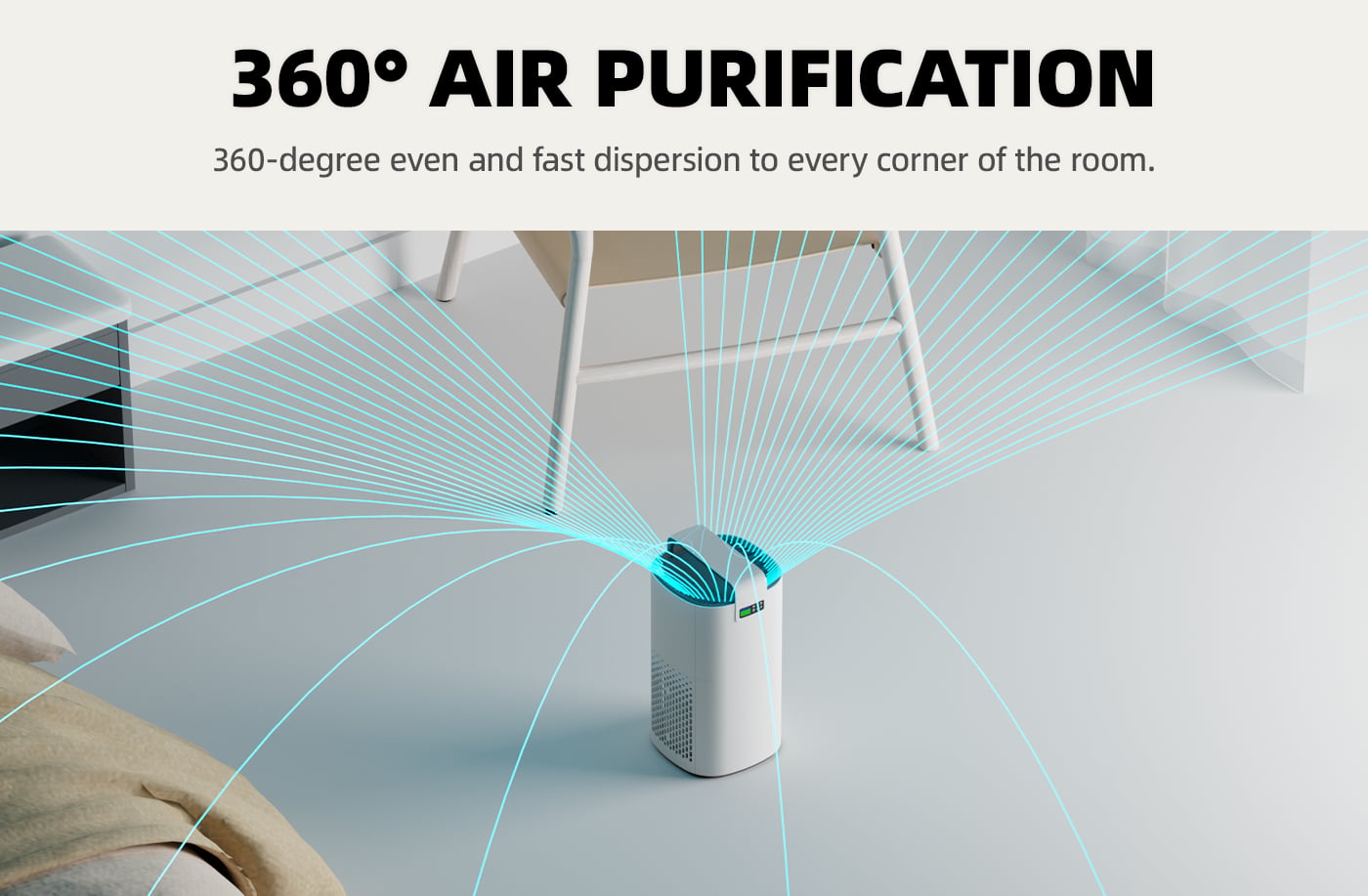 Home 3-in-1 HEPA Filter Air Purifier with Aromatherapy factory