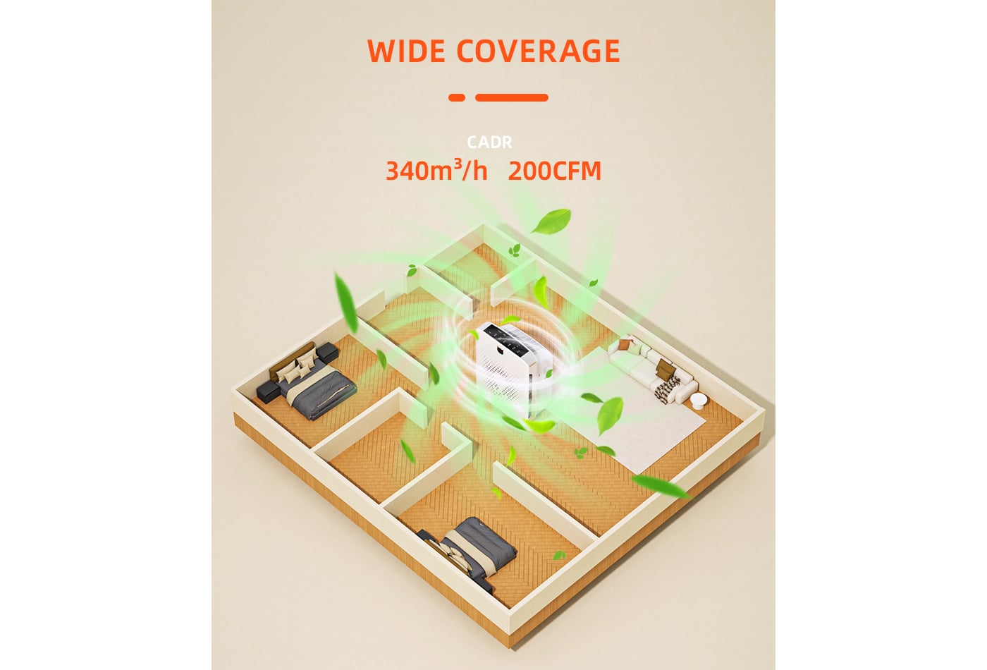 Dust Pet Hair Removal Popular Air Purifier For Family factory