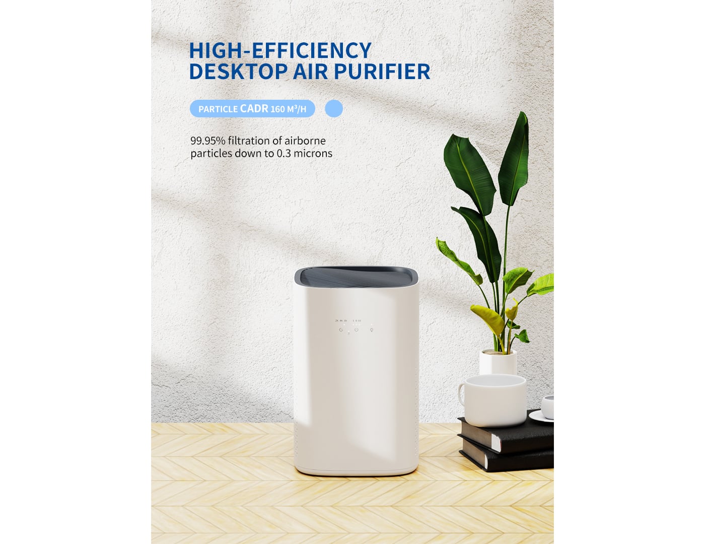 Medium-size Air Purifier with Night Light for Home details