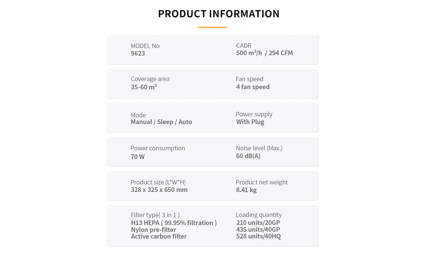Household Smart Air Quality Monitor Large Air Purifier factory