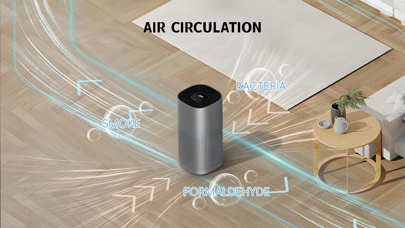 Dust Removal Intelligent Air Purifier For Large Room manufacture