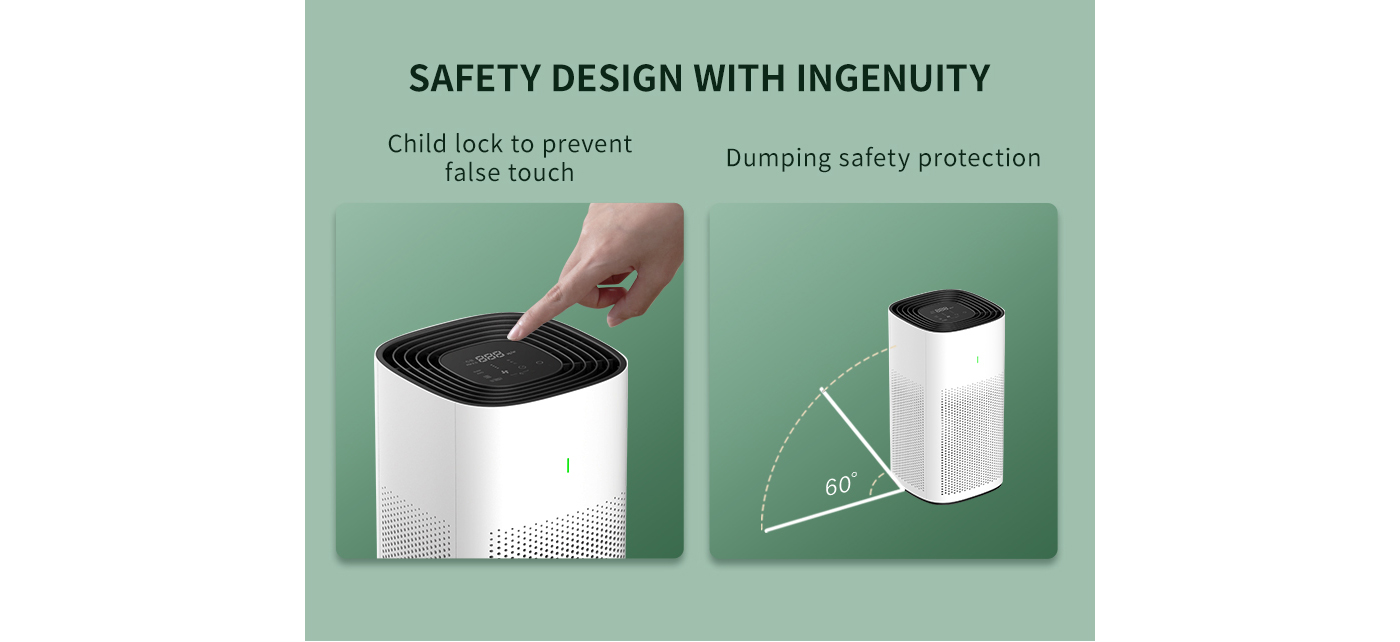 Tuya WiFi Control HEPA Filter Household Air Purifier supplier