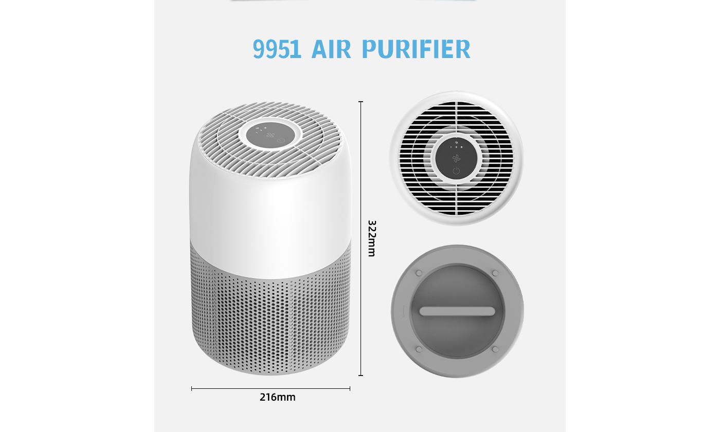 Home Use Mini Tower Air Purifier with H13 HEPA Filter factory