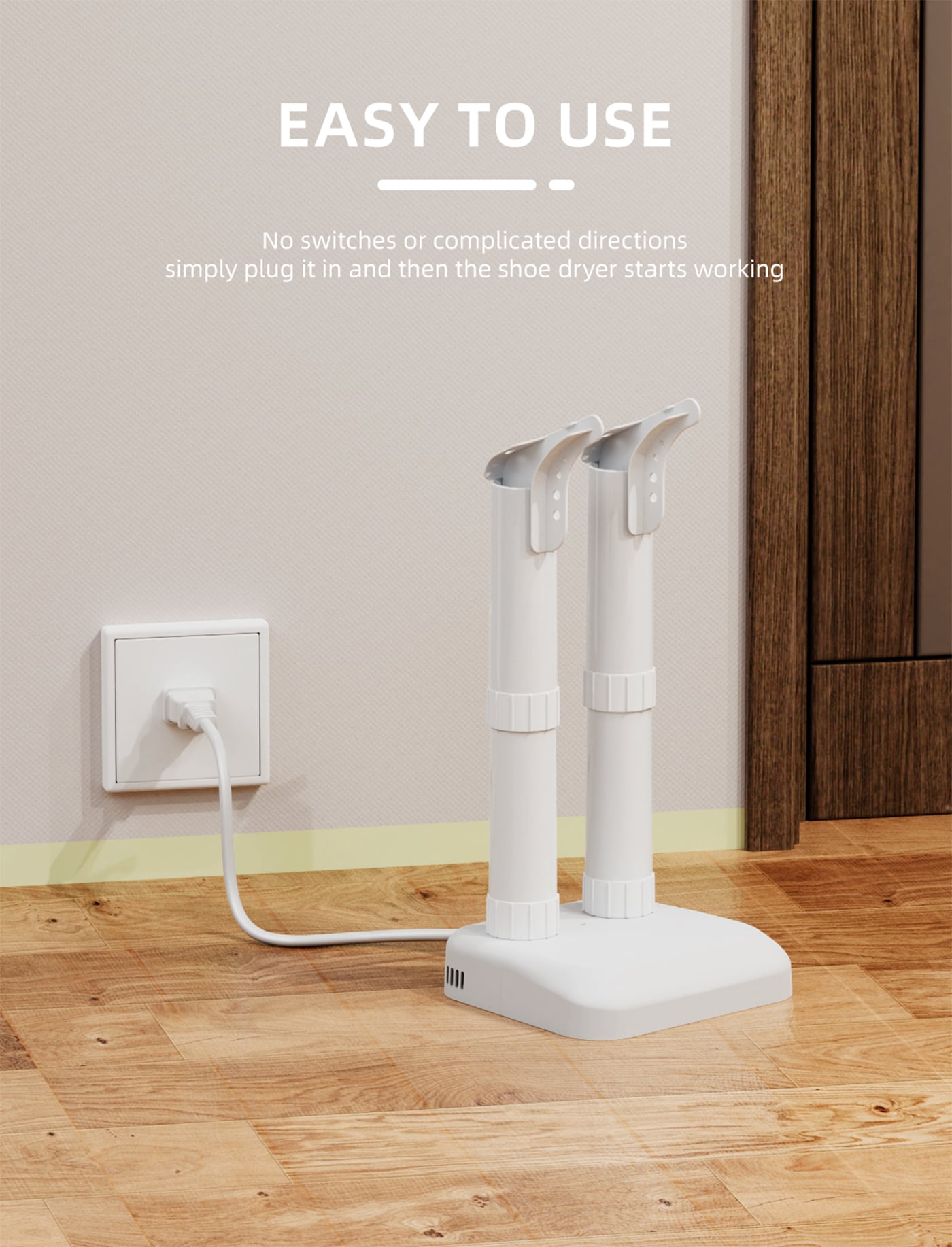Gentle Warm Air Heating No Noise Boot Shoe Dryer factory
