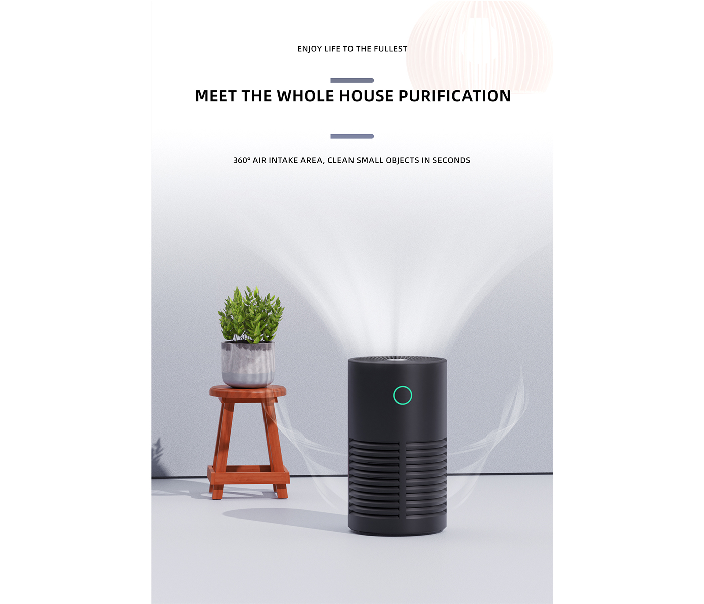 UV Sterilization Remove Smoke HEPA Filter Air Purifier factory