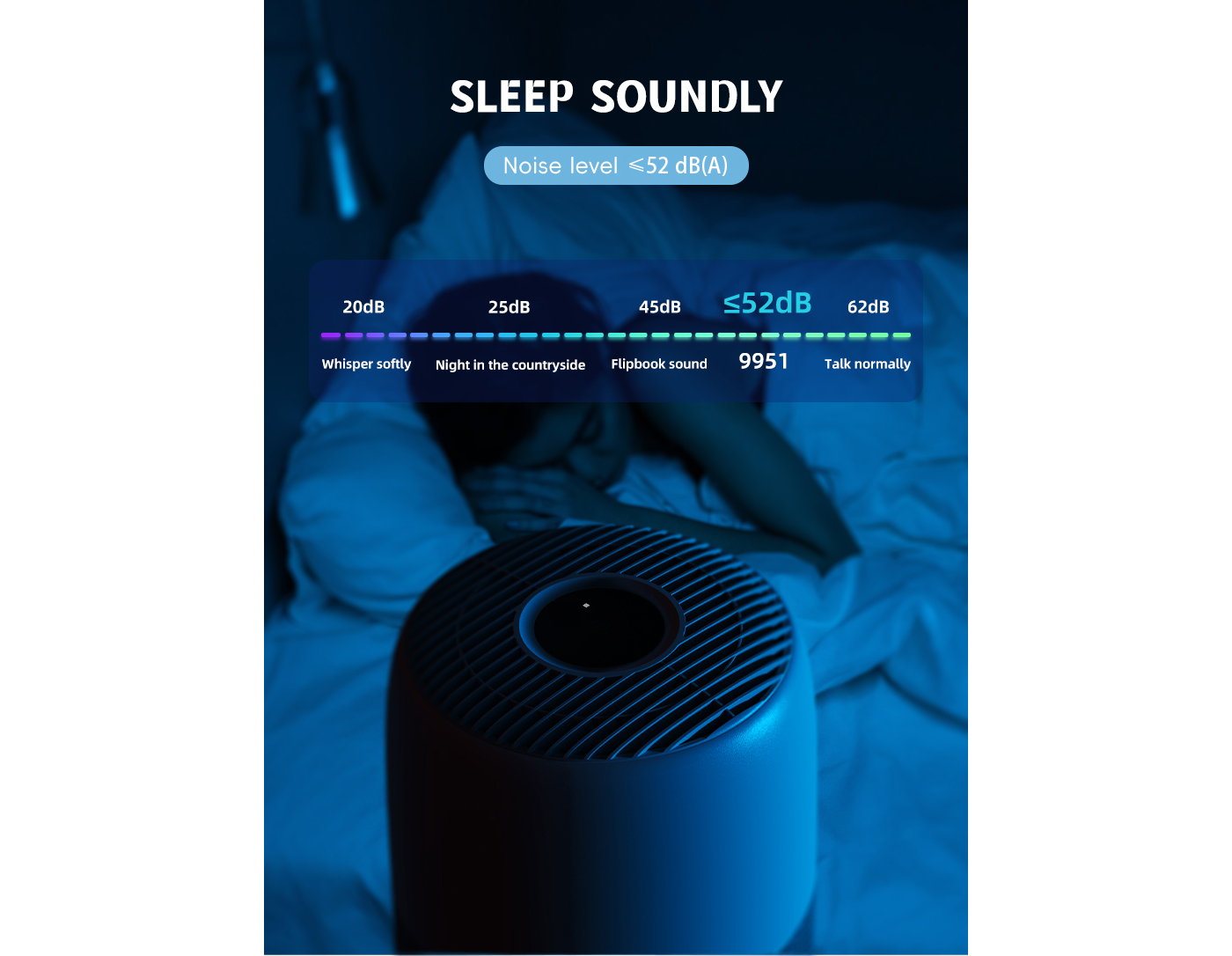 Home Use Mini Tower Air Purifier with H13 HEPA Filter manufacture