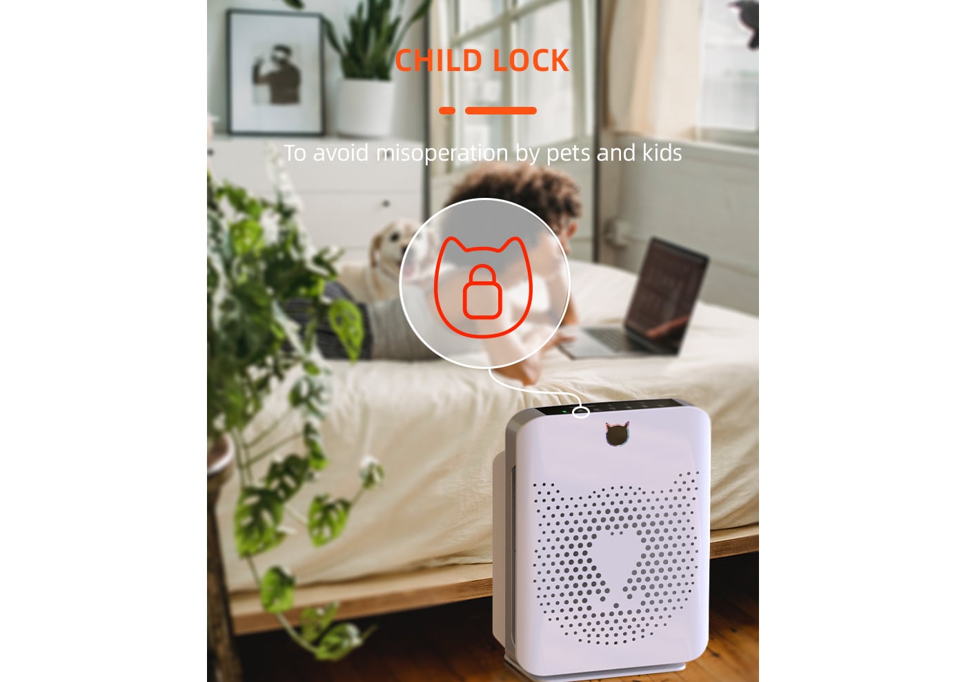 Dust Pet Hair Removal Popular Air Purifier For Family details