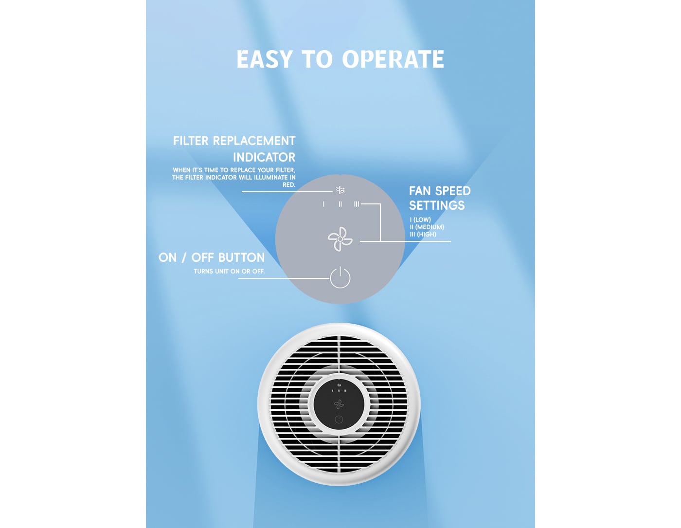 Home Use Mini Tower Air Purifier with H13 HEPA Filter factory