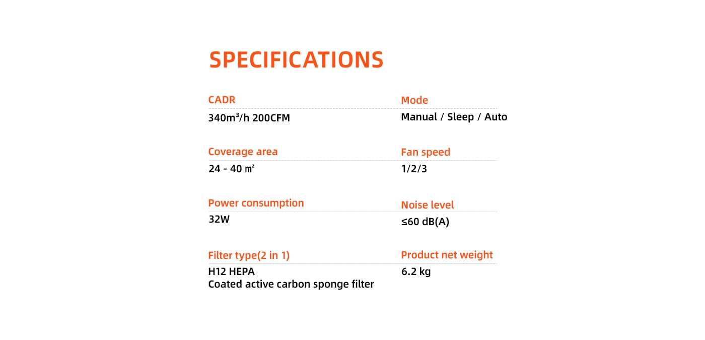 Dust Pet Hair Removal Popular Air Purifier For Family factory
