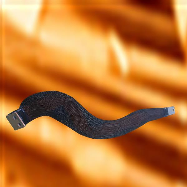 Flexible braided copper busbar.