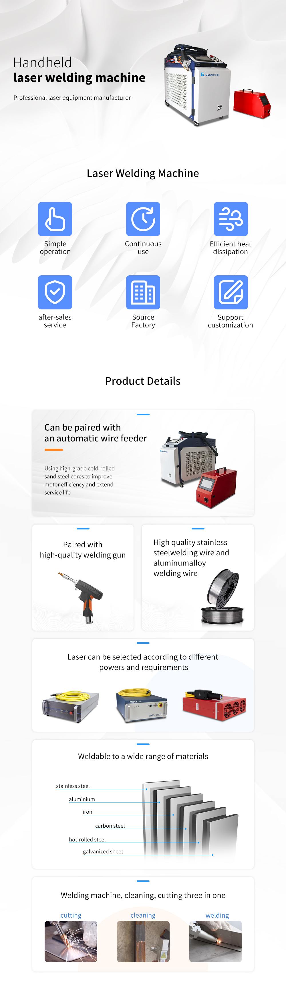New Product Laser Cutting Cleaning Laser Welder Laser Welding Machine Handheld 1500w Welding Machine factory