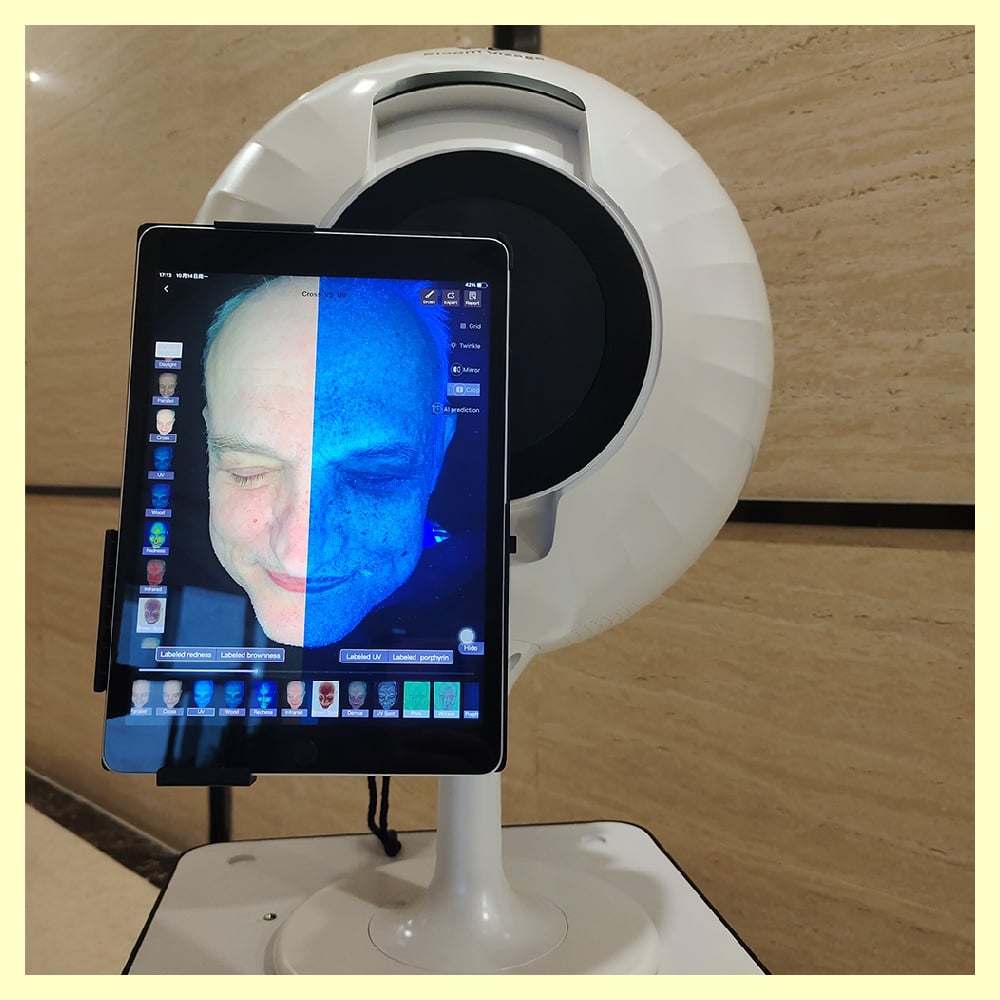 Unlock key insights about your skin and hair health with a skin hair analyzer.