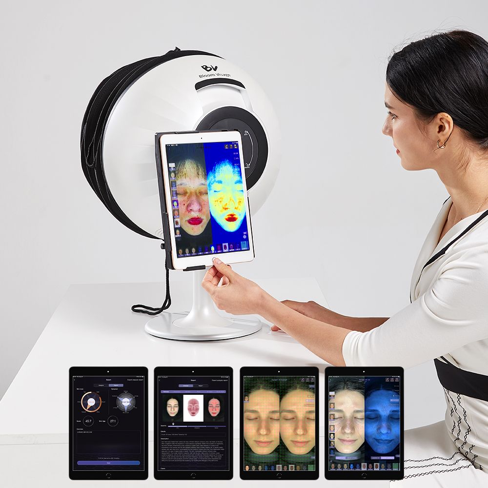 Experience a New Level of Skin Diagnosis with the 3D Facial Skin Analyzer".