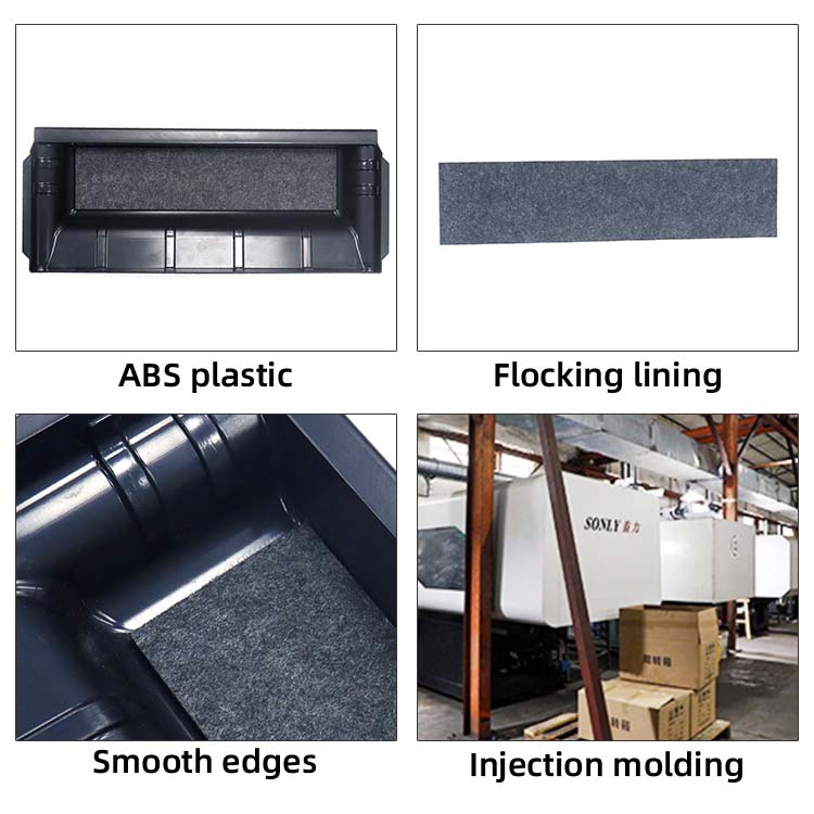 Atto3 Under Seat Storage Box ABS Plastic Fashionable Car Organizers Car Storage Box For BYD ATTO 3 Yuan Plus manufacture
