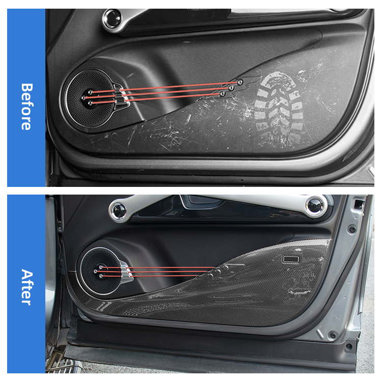 Yuan Plus Accessory Car Door Protector Anti Kick Pad Protection ABS Door Guard Plate 4pcs Anti Dirty Pad For BYD ATTO 3 details