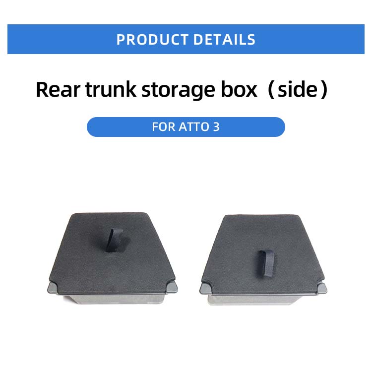 ATTO 3 Trunk Storage Boxes On Both Sides ABS Plastic Car Cargo Storage Rear Trunk Organizer For BYD Yuan Plus supplier