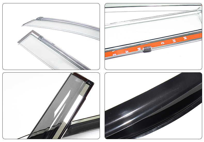 Car Exterior Body Kit Side Door Window Visors BYD EV Car Sun Rain Visor Window Visor For ATTO 3 Yuan Plus Accessories factory