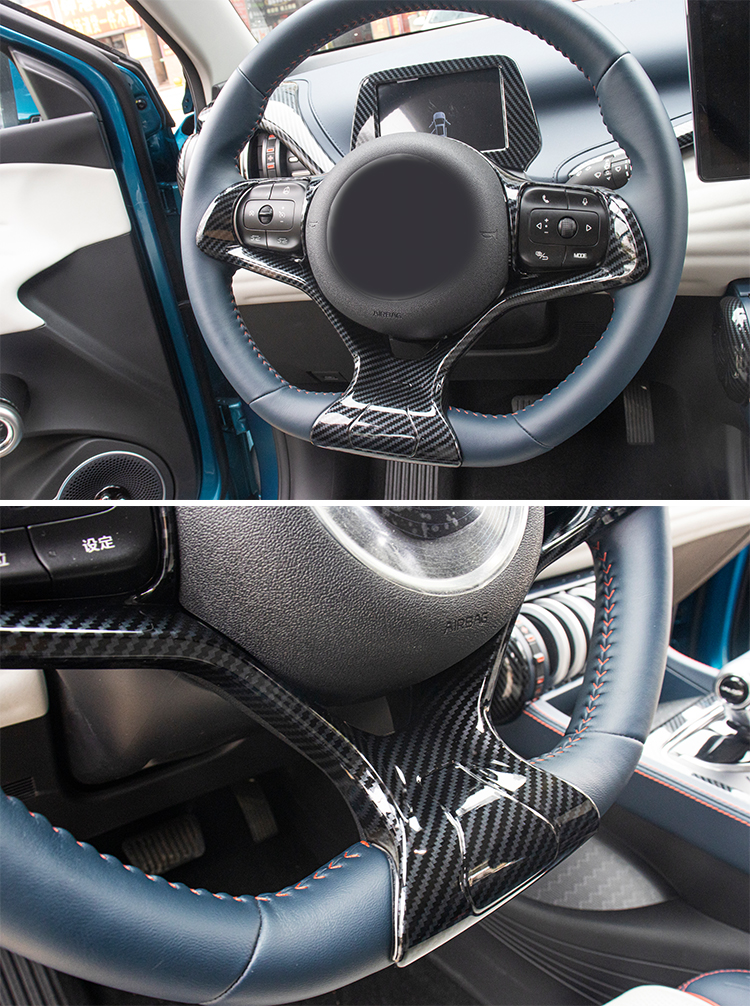 High Quality New Style Electric Vehicle Car Interior Accessories Steering Wheel Trims Cover For BYD ATTO 3 Yuan Plus Accessory manufacture