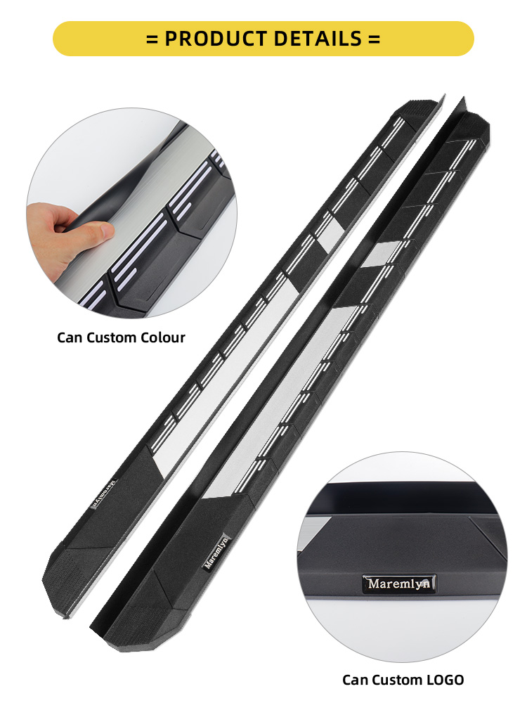 ATTO 3 Exterior Accessories Running Boards Side Step Board Aluminum Alloy Nerf Bar Walk Step For BYD Yuan Plus 2024 details