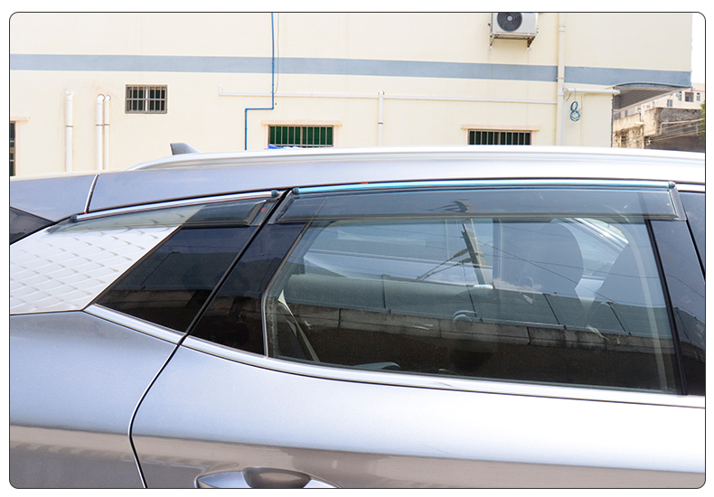 Car Exterior Body Kit Side Door Window Visors BYD EV Car Sun Rain Visor Window Visor For ATTO 3 Yuan Plus Accessories factory