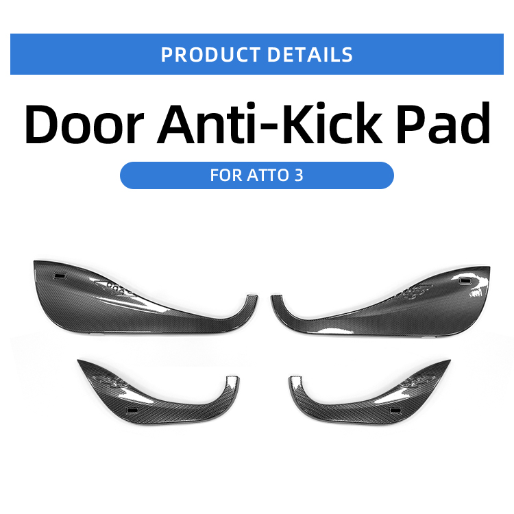Yuan Plus Accessory Car Door Protector Anti Kick Pad Protection ABS Door Guard Plate 4pcs Anti Dirty Pad For BYD ATTO 3 details