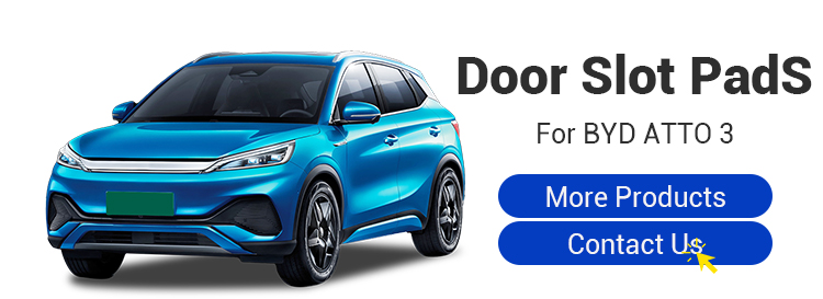 Car Interior Accessories Anti-Slip Mat ATTO 3 Door Slot Mat Anti-skid Pad Door Slot Pads For BYD Yuan Plus Accessory manufacture