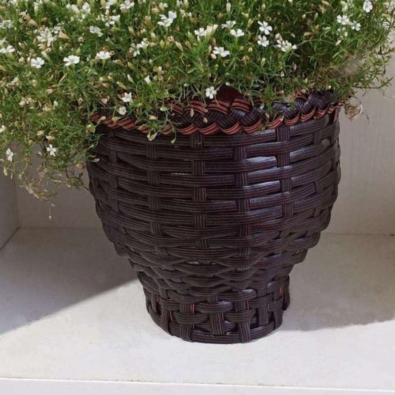 6 Plastic Artificial 1,2,3 Color Rattan Imitation Production Line manufacture