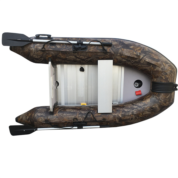 Versatile inflatable boat with oars suitable for various water activities