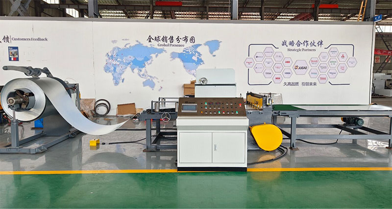 2 x 1300 CTL (8T) Equipment scheme of shearing machine (unwinding, leveling and shearing process) supplier