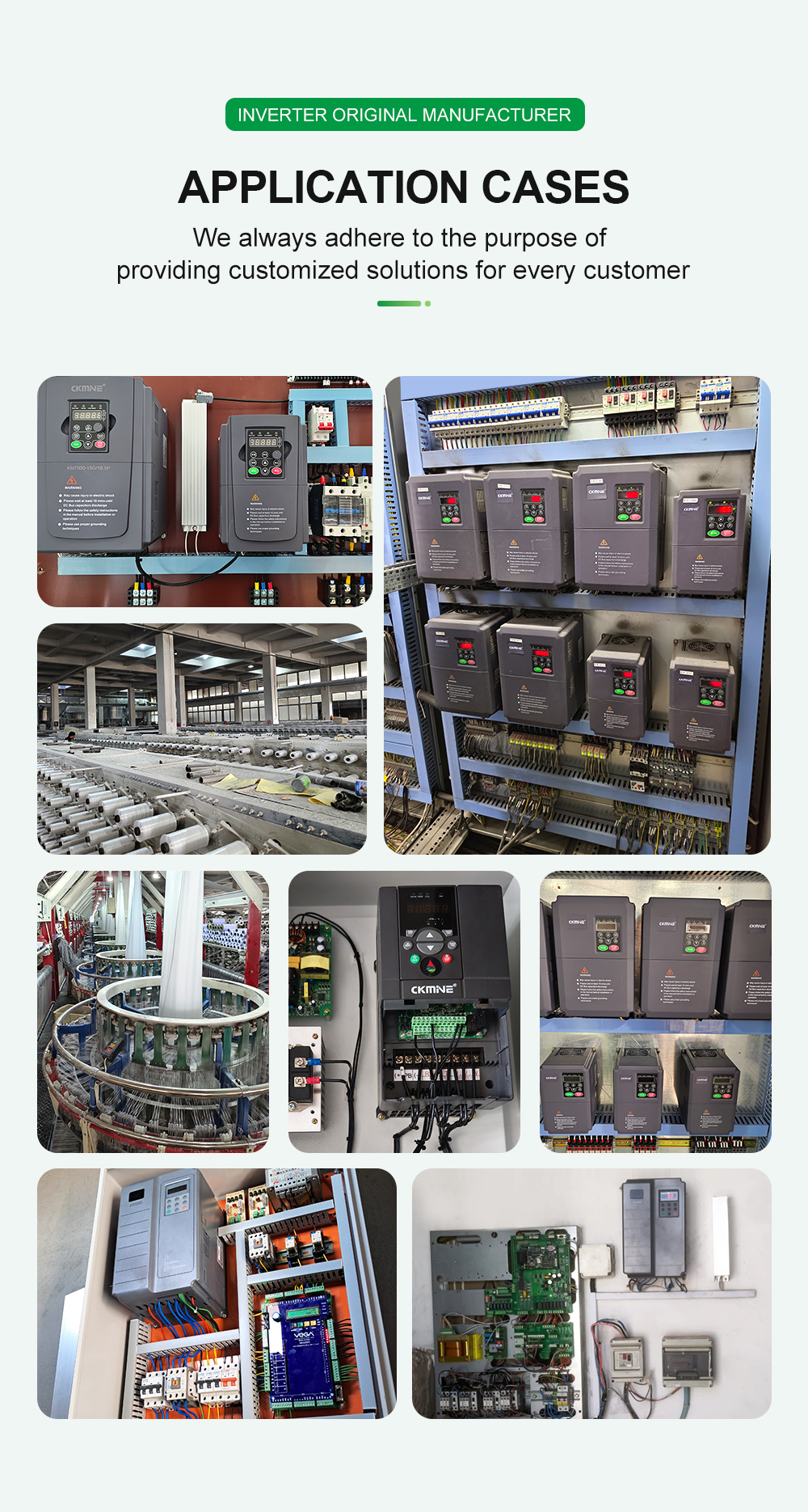 CKMINE 45kW 55kW 75kW 90kW 110kW Solar Pump Inverter 3 Phase 380V Off Grid MPPT DC to AC VFD Drive for Irrigation details