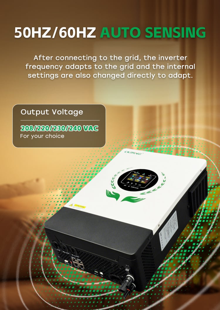 SOL IA-S4 Series Off Grid Solar Inverter 3.5kW 3.5kVA 48V 51.2V 220V Output Power Factor 1.0 details