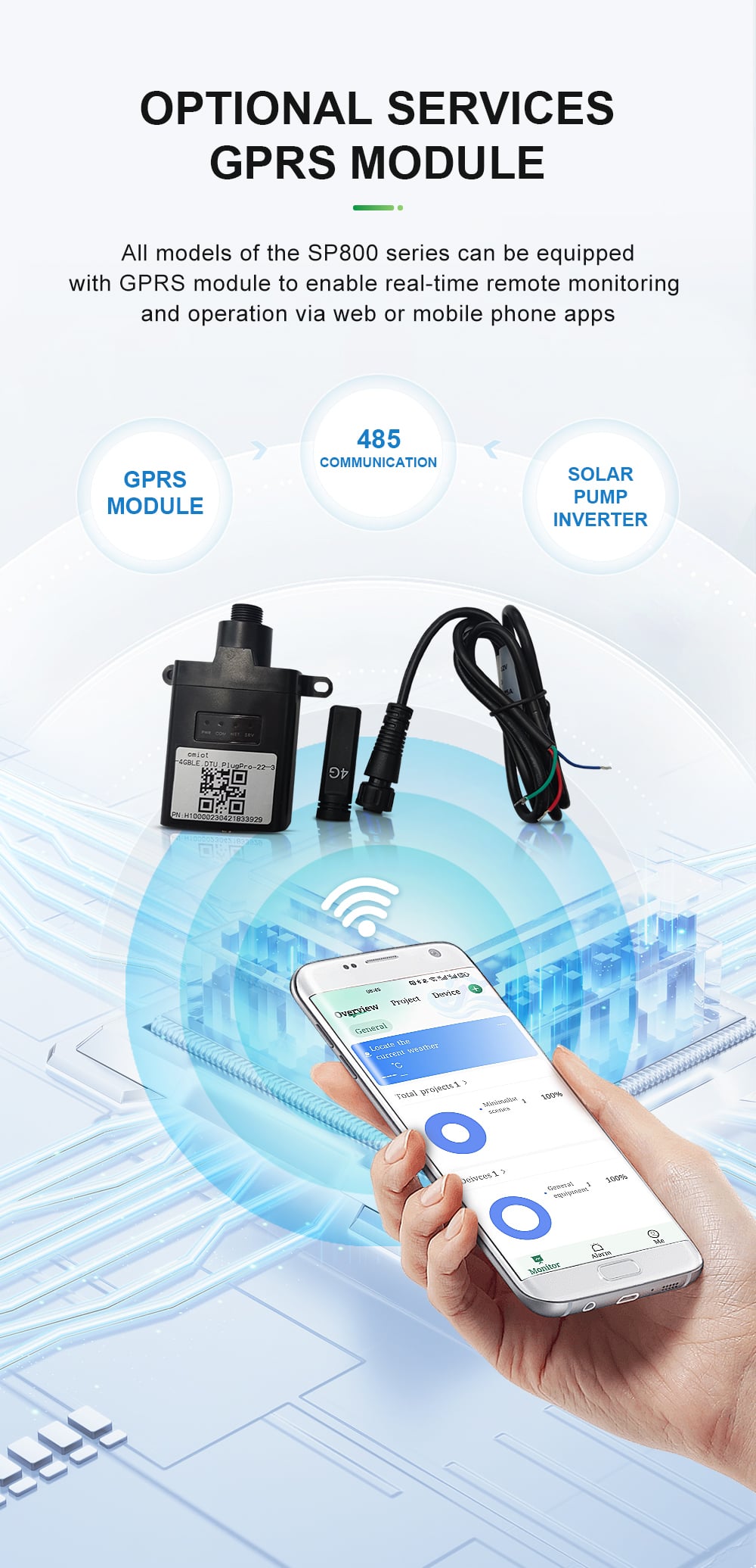 CKMINE 45kW 55kW 75kW 90kW 110kW Solar Pump Inverter 3 Phase 380V Off Grid MPPT DC to AC VFD Drive for Irrigation details