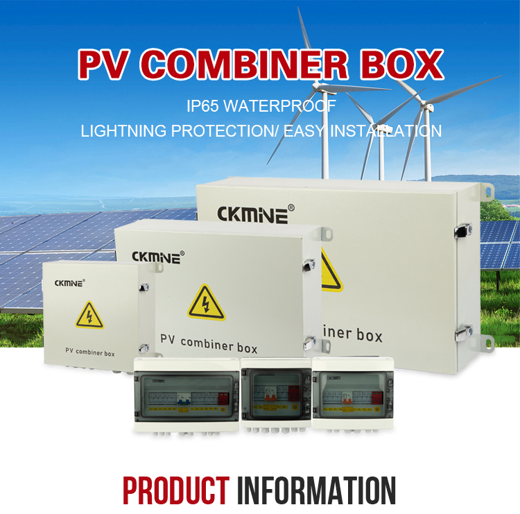 CKMINE 4 in 1 out Waterproof Combiner Box 1000V DC Combination Photovoltaic Solar Pv Array with 4 String for Control System details