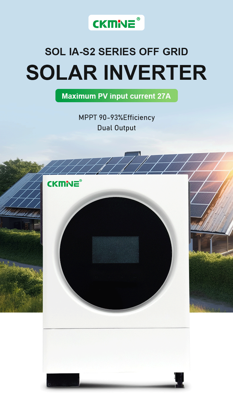 CKMINE Off Grid Solar Inverter 4KW 6KW 24Vdc 48V to 220Vac off Grid Solar Inverter for Home Off Grid Solar System factory