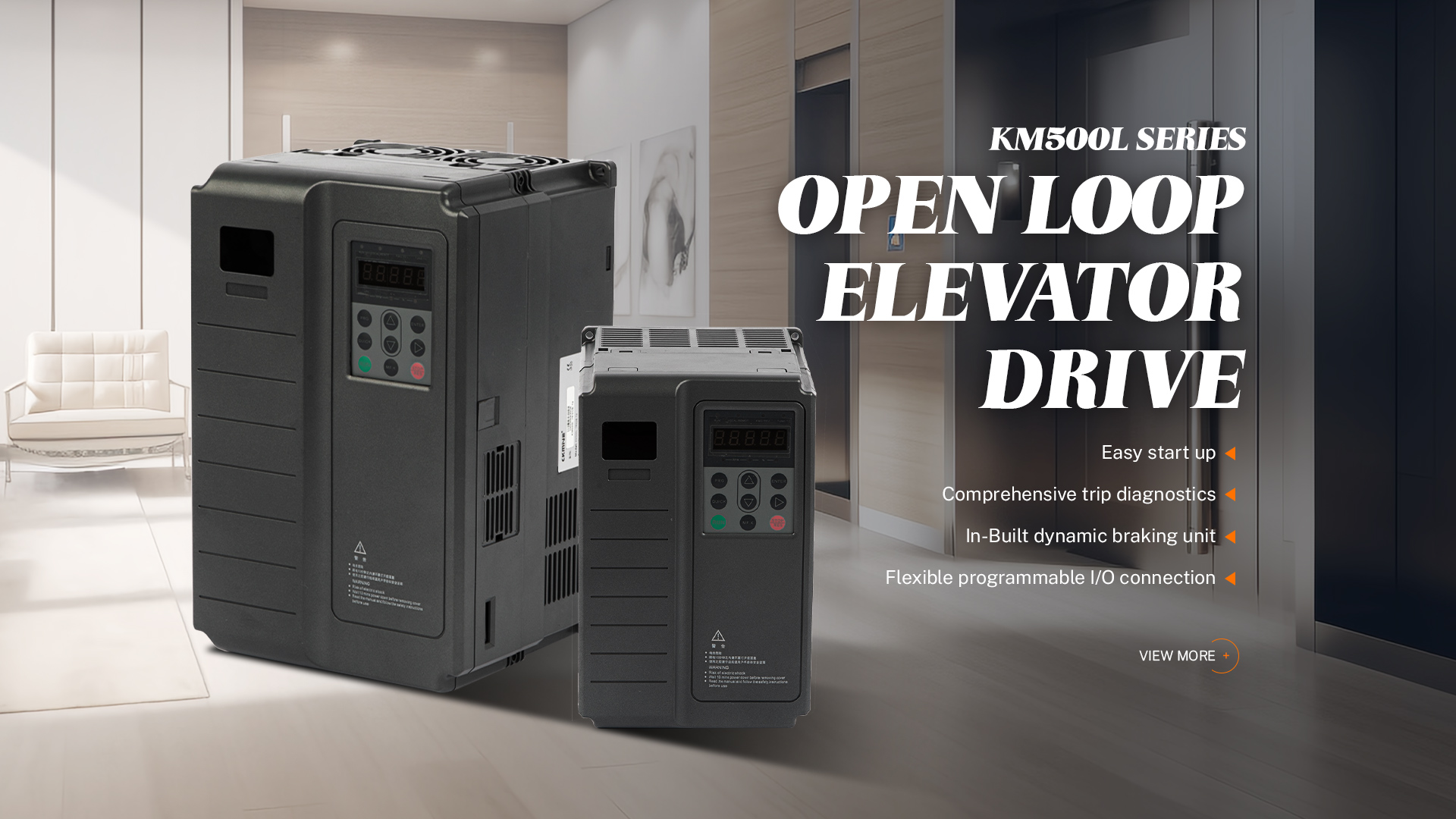 CKMINE Elevator Parts Motor Drive KM500L 11kW 15HP AC 380V 3Phase to 3 Phase Variable Frequency Inverter for Lift Control supplier