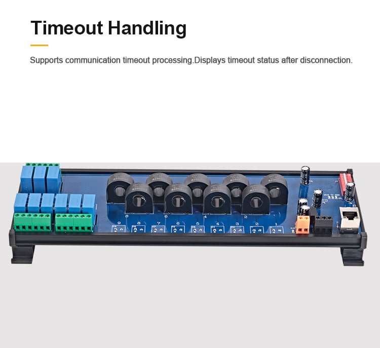 product huaqingjun 9 channel rs485 ethernet current voltage transformer detect module rs485 modbus rtu modbus tcp acquisition module-6