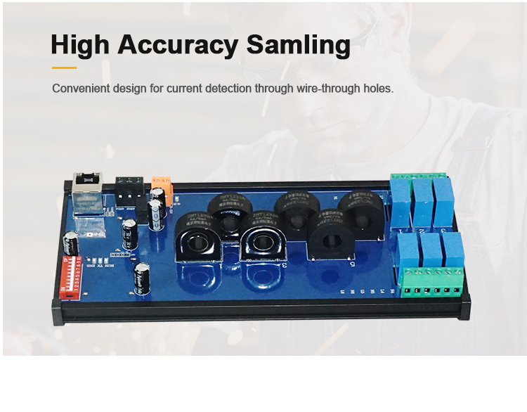 product huaqingjun 6 channel rs485 lan current voltage transformer detect module detection modbus rtu tcp acquisition module-5