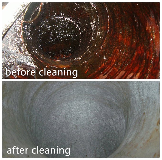 Round rectangular kitchen exhaust and grease duct cleaning machine equipment supplier