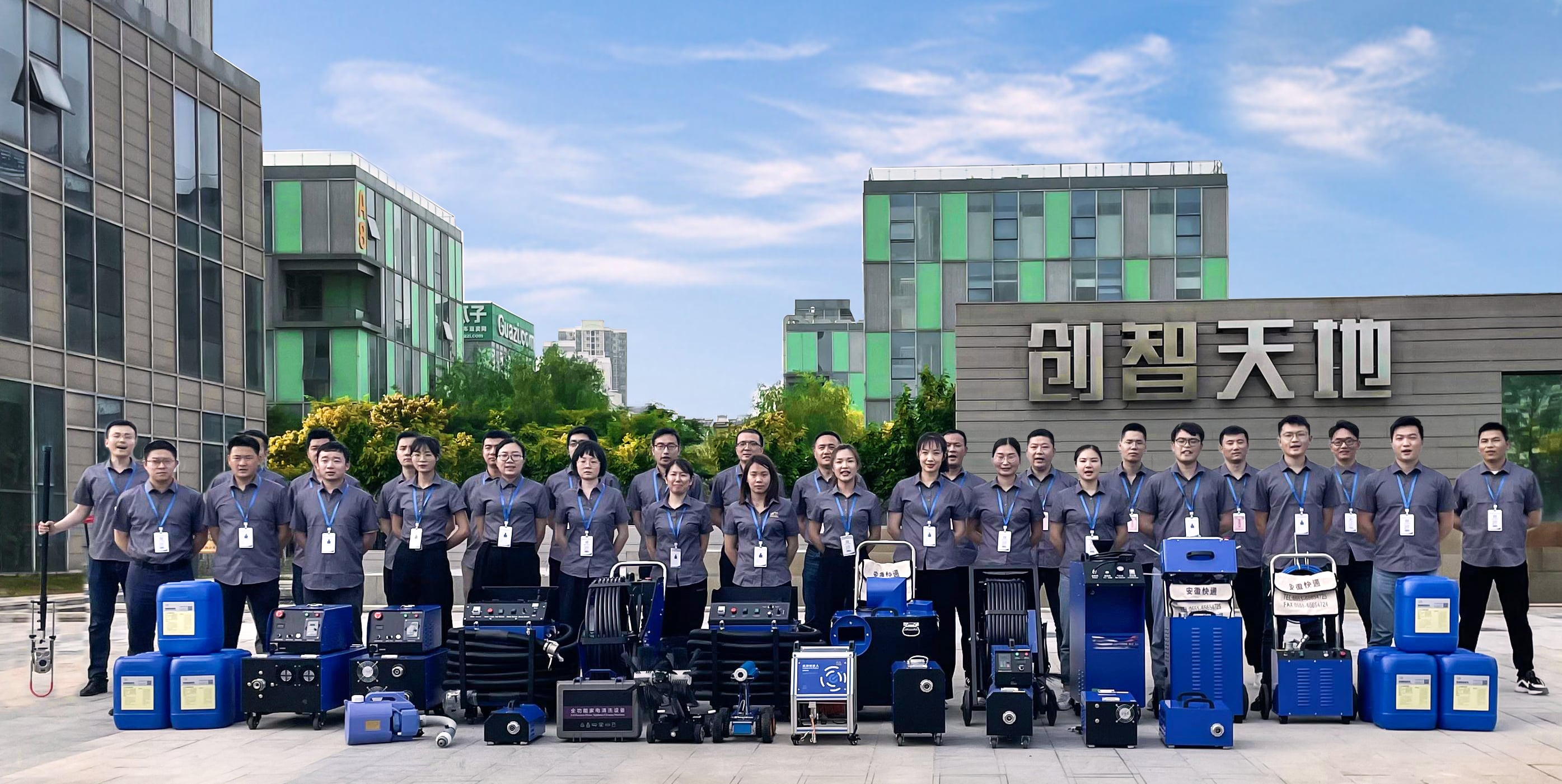 Round rectangular kitchen exhaust and grease duct cleaning machine equipment supplier