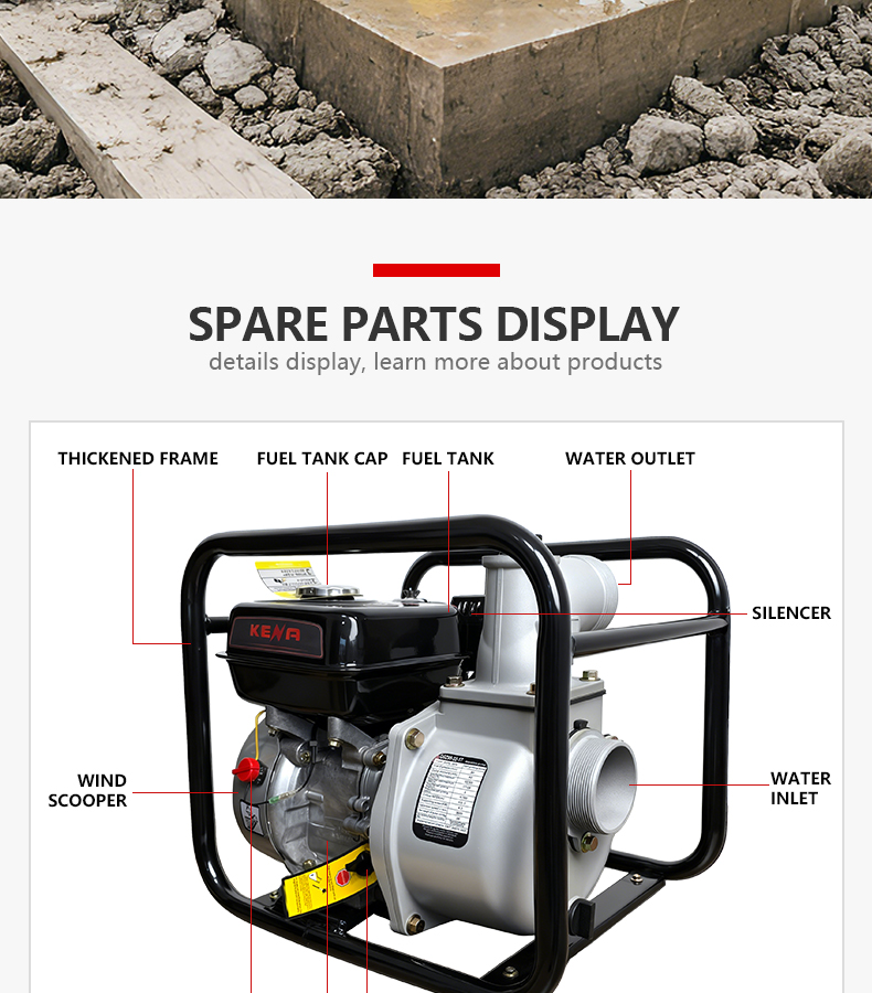 product 3 inch gasoline water pump used in dubai for high volume gold and sand extraction-6